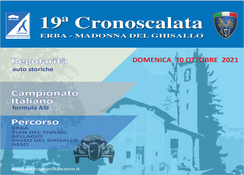 Domenica 10 ottobre si svolgerà la  19° edizione della cronoscalata Erba Madonna del Ghisallo