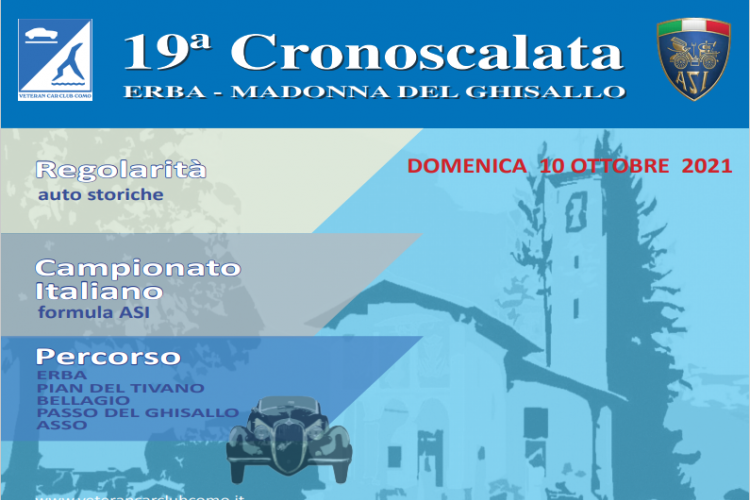 Domenica 10 ottobre si svolgerà la  19° edizione della cronoscalata Erba Madonna del Ghisallo